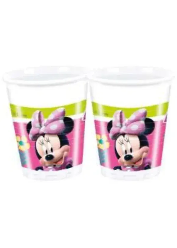 Minnie Mutlu Arkadaşlar Plastik Bardak 8'li