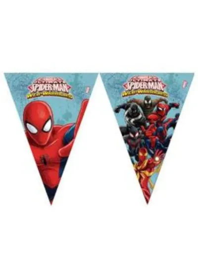 Spiderman Savaşçı Üçgen Flama