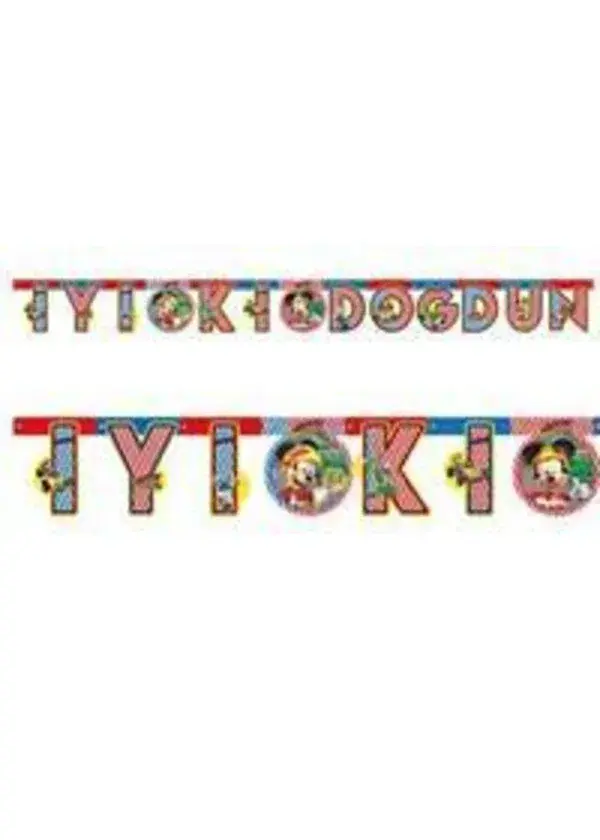 Mickey Playful İyi ki Doğdun Harf Banner