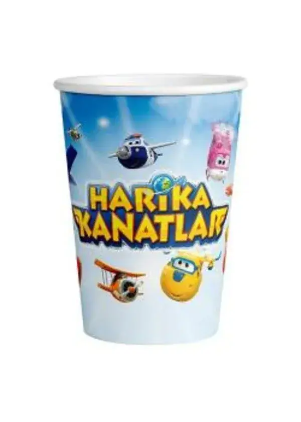 Harika Kanatlar Karton Bardak 8'li