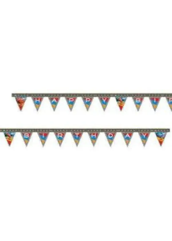 Cars Formula Happy Birthday Harf Banner