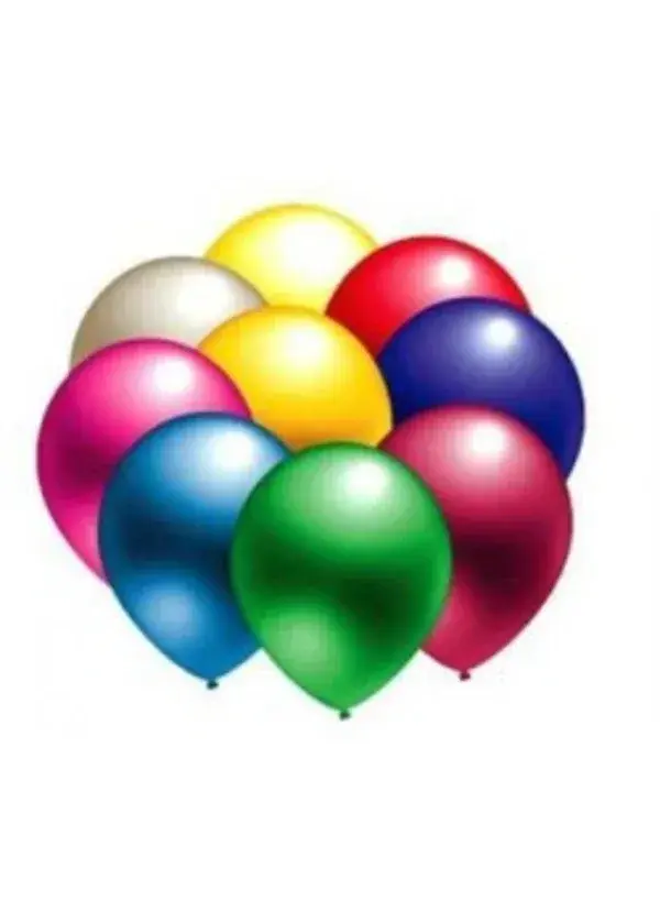 Metalik Karışık Renk Balon 10'lu Paket