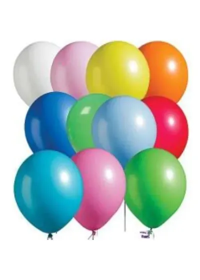 Pastel Karışık Renk Balon 10'lu Paket