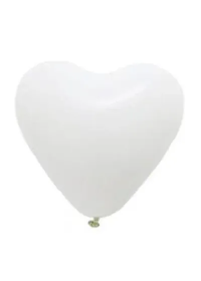 Beyaz Kalp Balon 5'li Paket