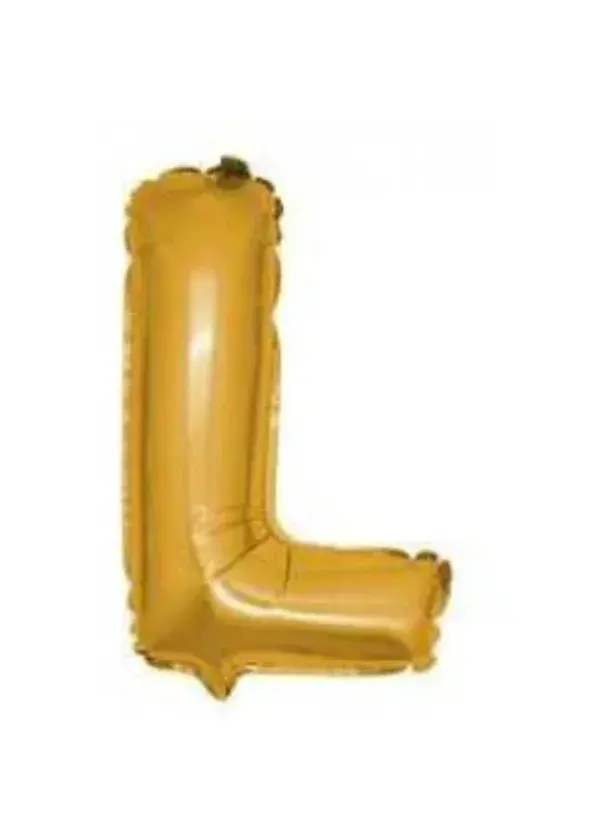 L Harf Folyo Balon Altın 40cm