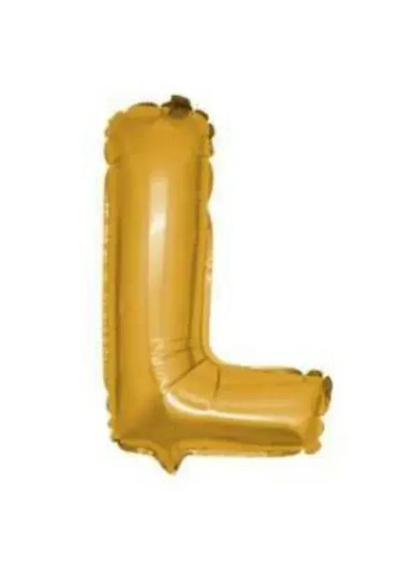 L Harf Folyo Balon Altın 100cm