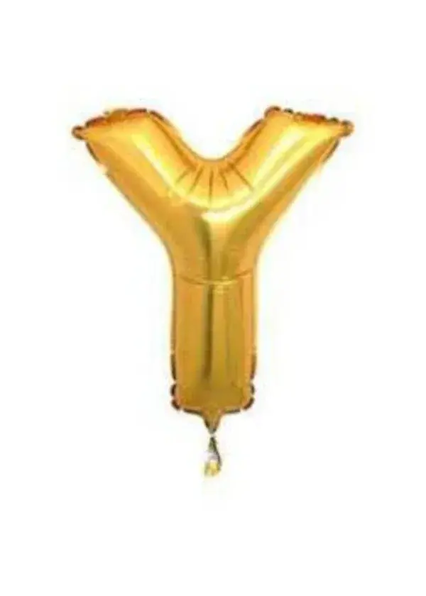 Y Harf Folyo Balon Altın 40cm