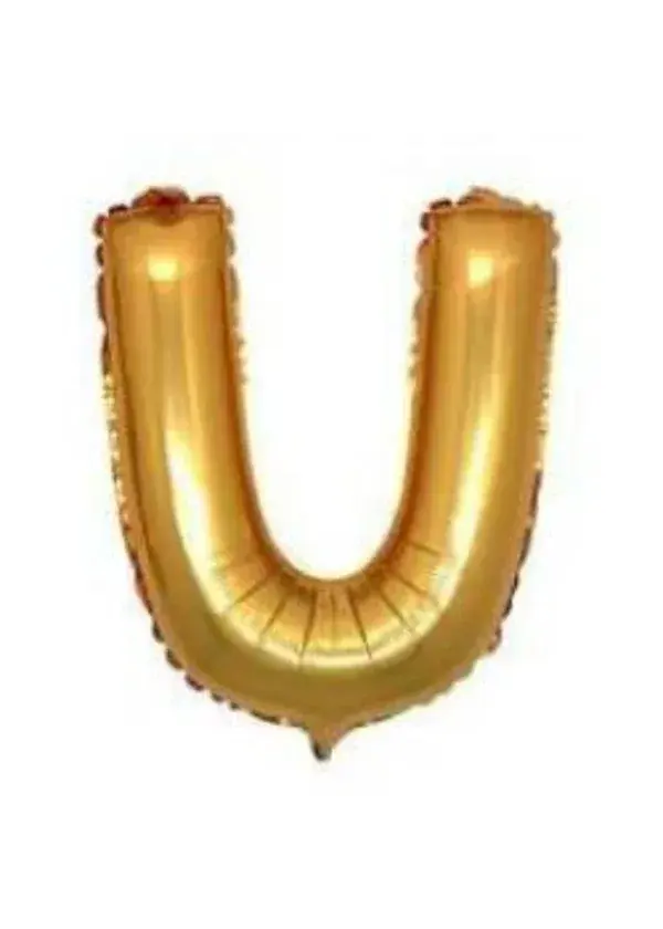 U Harf Folyo Balon Altın 40cm