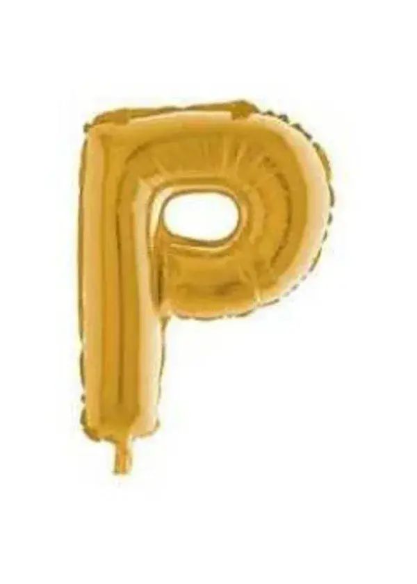 P Harf Folyo Balon Altın 40cm