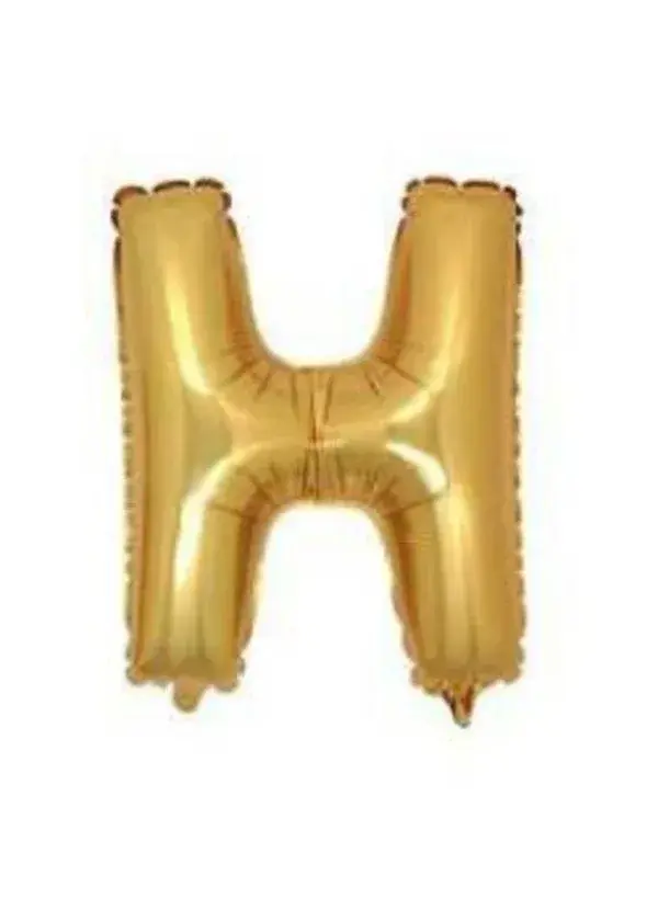 H Harf Folyo Balon Altın 40cm