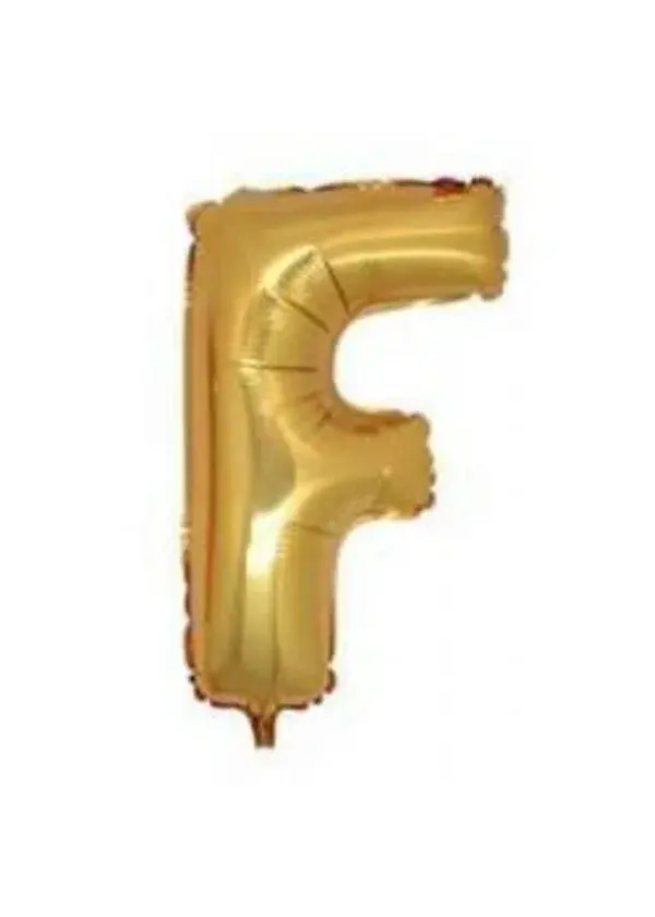 F Harf Folyo Balon Altın 40cm