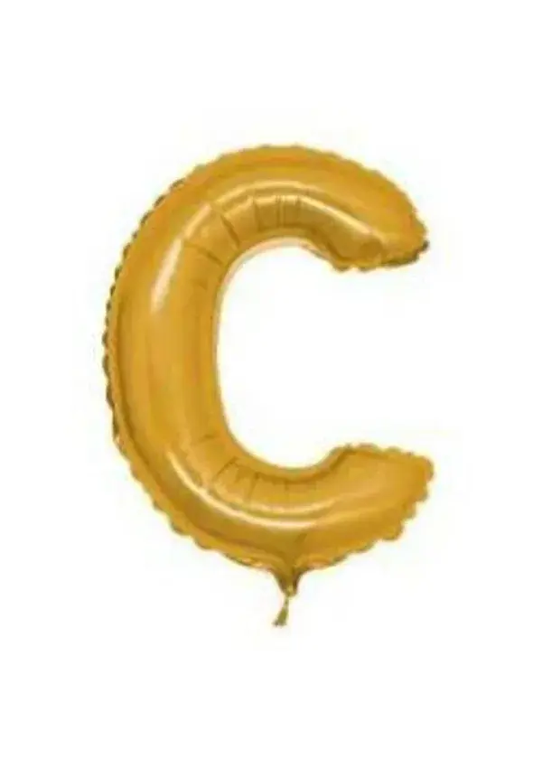 C Harf Folyo Balon Altın 40cm