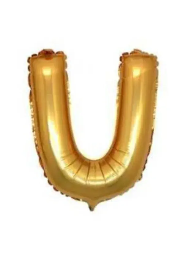 U Harf Folyo Balon Altın 100cm