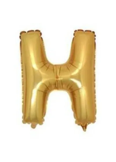 H Harf Folyo Balon Altın 100cm