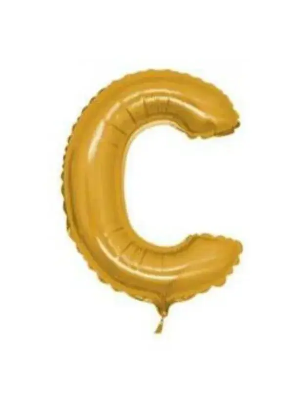 C Harf Folyo Balon Altın 100cm