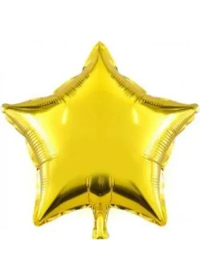 Altın Yıldız Folyo Balon 45cm