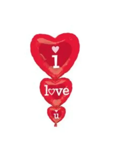 I Love You Folyo balon 51x91cm