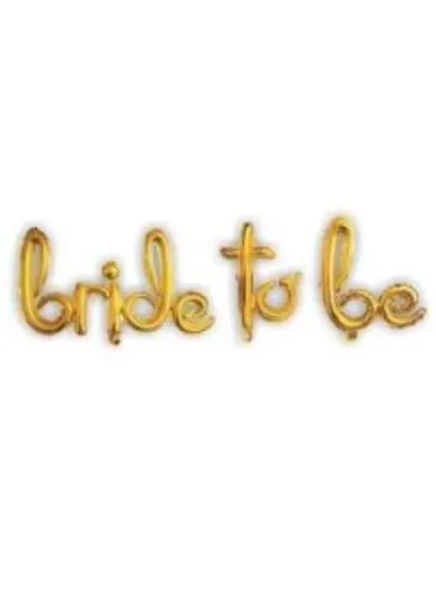 Bride To Be Folyo Balon Altın 108x45cm