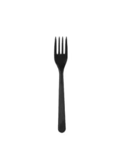 Siyah Plastik Çatal 24'lü