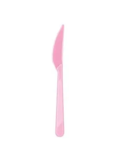 Pembe Plastik Bıçak 24'lü