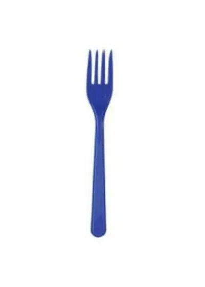 Lacivert Plastik Çatal 24'lü