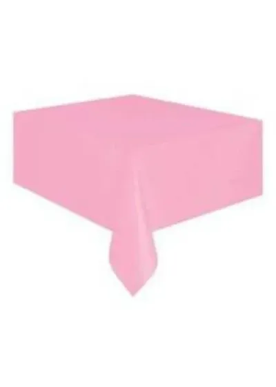 Pembe Plastik Masa Örtüsü 120x180cm