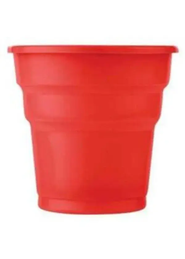 Plastik Kırmızı Bardak 24'lü