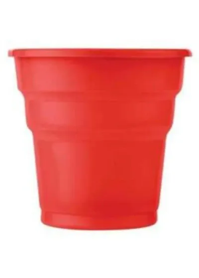 Plastik Kırmızı Bardak 24'lü