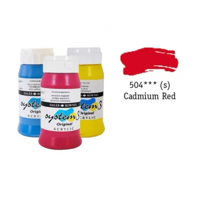 Daler Rowney System 3 Original Akrilik Boya Cad Red Dp Hue