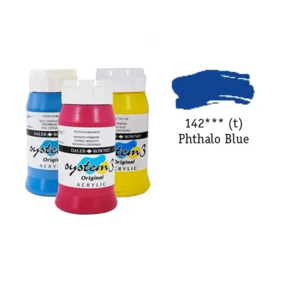 Daler Rowney System 3 Original Akrilik Boya Phthalo Blue