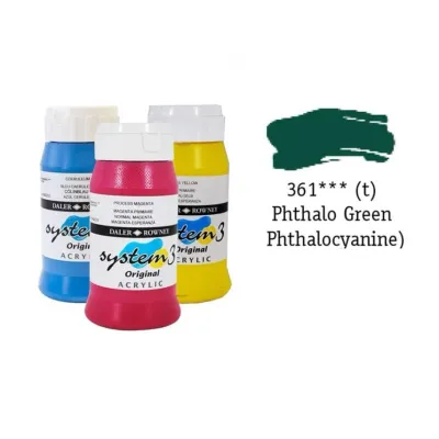 Daler Rowney System 3 Original Akrilik Boya Phthalo Green