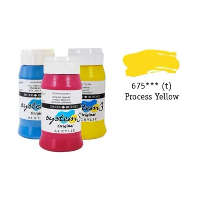 Daler Rowney System 3 Original Akrilik Boya Process Yellow