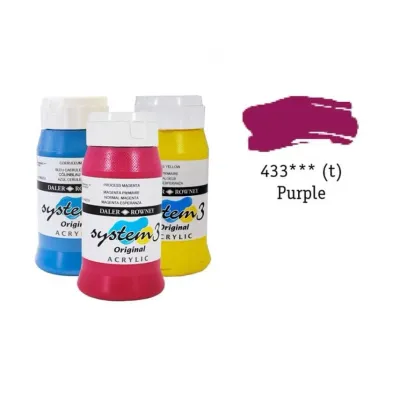 Daler Rowney System 3 Original Akrilik Boya Purple