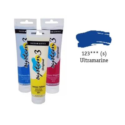 Daler Rowney System 3 Original Akrilik Boya Ultramarıne