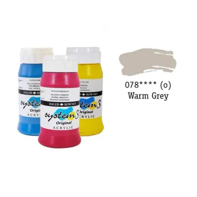 Daler Rowney System 3 Original Akrilik Boya Warm Grey