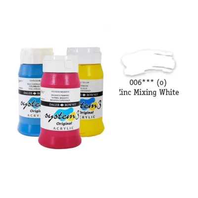 Daler Rowney System 3 Original Akrilik Boya Zınc Mıx Whıte