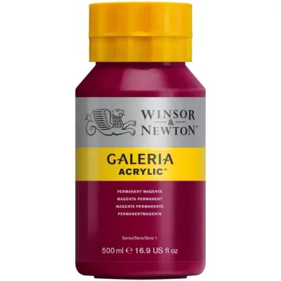 Winsor & Newton Galeria Acrylic 500ml Perm. Magenta 488