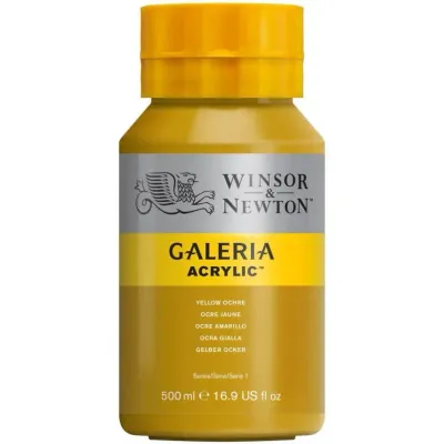 Winsor & Newton Galeria Acrylic 500ml Yellow Ochre 744