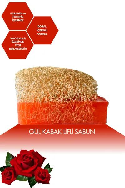 Kabak Lifli Gül Sabunu
