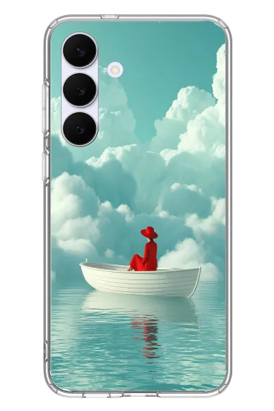Samsung Galaxy S25 FE Uyumlu Teknede Kadın Baskılı Silikon Kılıf