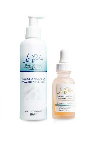 Yüz Temizleme Köpüğü + Yaşlanma Karşıtı Kırışıklık Gidermeye Yardımcı Anti-aging Serum 30 ml