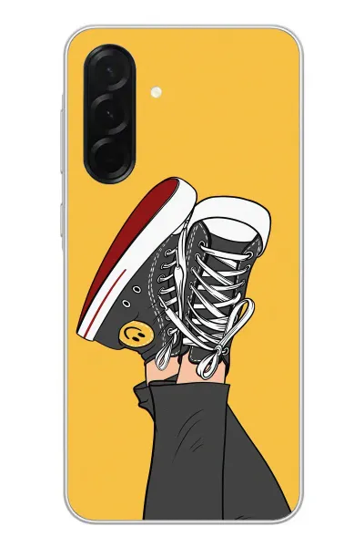 Samsung Galaxy A36 Uyumlu Smile Ayakkabı Baskılı Silikon Kılıf