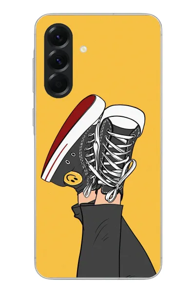Samsung Galaxy A56 Uyumlu Smile Ayakkabı Baskılı Silikon Kılıf