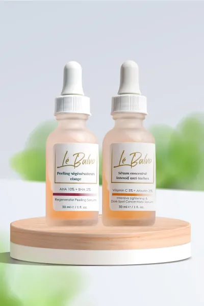Cilt Tonu Eşitleyici Serum (aha 10%+bha 2%) Aydınlatıcı  Serum(vitamin C 5%+arbutin 25)