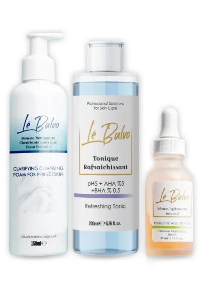 Yüz Temizleme Köpüğü + Canlandırıcı Tonik + Nemlendirici Bakım Serumu 30 ml