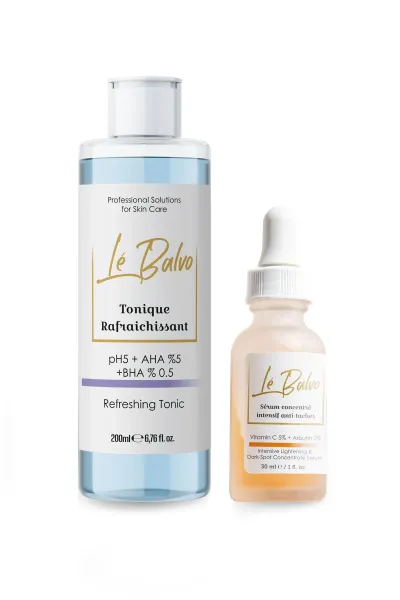 Gözenek Arındırıcı Canlandırıcı Tonik + Aydınlatıcı  Serum(vitamin C 5% + Arbutin 2%)