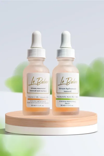 Serum(vitamin C 5%+arbutin 25) + Nemlendirici Bakım Serumu (hyaluronic Acid %3 B5)