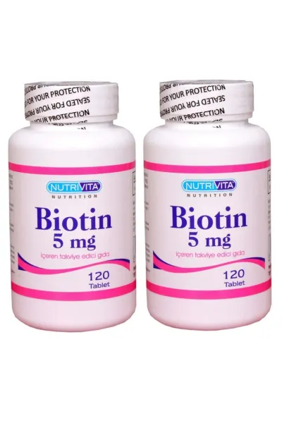 Biotin 5 Mg 120 Tablet 2 Adet
