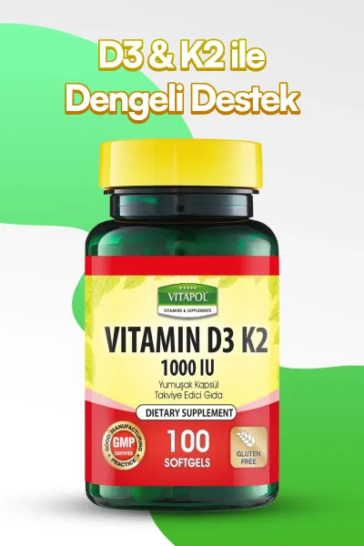 D3 K2 100 Yumuşak Kapsül