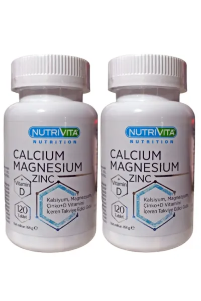 Calcium Mağnesium Zinc Vitamin D 2 Kutu Skt 01 2024